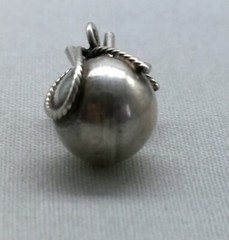 Vintage Sterling Silver Money Bag Charm Sack Riches 3D