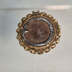 Antique Victorian Yellow Gold Plated/ GF Photo Pendant As Is Broken Damaged