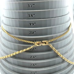 Vintage Gold-Tone Double Chain Necklace With Engraved Floral Pendant 24″ Length