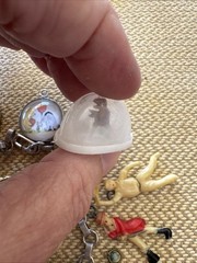 Vintage Charm Bracelet With Celluloid And Other Charms