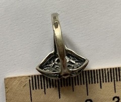 Vintage ring sterling silver 925 Size 8.5 Weight 2.8 g. Filigree.