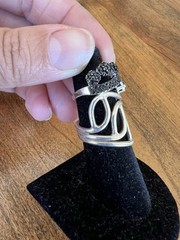 Spectacular lot of 925 silver vintage rings—various designs and sizes