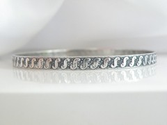 Vintage Sterling Silver 925 Rare Danecraft Felch Slip on Bracelet 7.5″