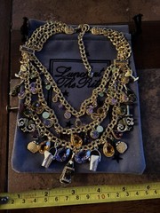 Lunch At The Ritz COCKTAILS Triple Strand Necklace; NEW, NEVER WORN, RARE!!!!