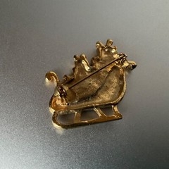 Christmas Holiday Pin Lot Santa Filigree Beard Boot Sleigh Vintage to Modern