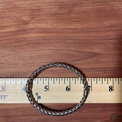 Vintage 950 Silver Milor Italy Twist Hinged Bangle Bracelet 7″