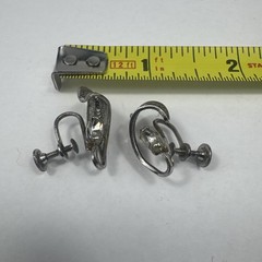 STERLING Vintage Signed Earrings Designer Costume Jewelry Estate Find