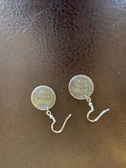 Lincoln Zinc-Coated Steel Cent Earrings