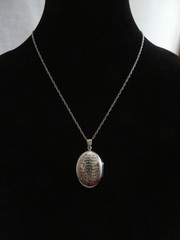Vintage London 925 Sterling Silver Locket Pendant How Do I Love Thee? UK Sonnet