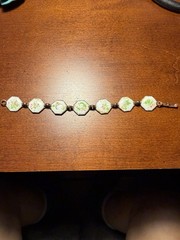 Antique Enamel Panel Bracelet Copper Edwardian/Art Deco Circa 1915–1935