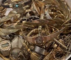 Vintage Mixed Estate Jewelry Mystery Lot – One Gallon Bag – 925 SILVER INCLUDED!
