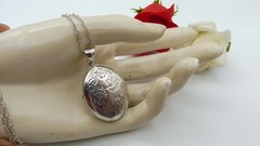 Vintage London 925 Sterling Silver Locket Pendant How Do I Love Thee? UK Sonnet