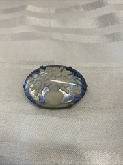 Antique Vintage Czech Glass Flower Brooch