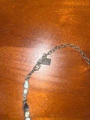 Les Nereides Paris Floral Crystal and Enamel Pendant Necklace