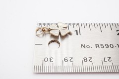 Vintage Sterling Silver 925 Four Leaf Clover Charm