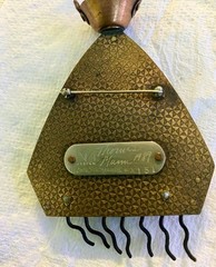 THOMAS MANN Unique one of a kind 1989 signed BROOCH