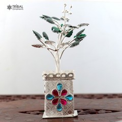 925sterling silver tulsi plant basil rosary plant for puja temple article su1396