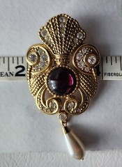 Jeff Lieb Brooch & Piscatelli Earrings: Vintage Jewels of India, Moghul style