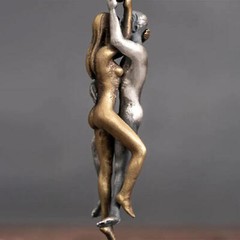 Lovers Couple Hug Pendant Necklace Romantic Love Charm Jewelry Gift for Her Him