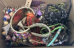 HUGE 5 + Lbs Jewelry WEARABLE Lot Tangled Unsearched VINTAGE ESTATE TREASURE