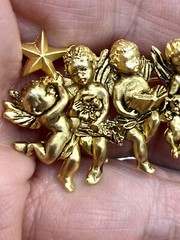 I Am Edgar Berebi. 1 Of My Angels Of Love All In A row Brooch Pin .
