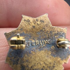Vintage Sterling Silver VFW Auxiliary Pin War Military