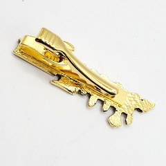 Train AT SF RR Atchison Topeka and Santa Fe Railway Gold Tone Vintage Tie Clasp