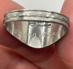 Balfour Celestrium 1984 Oak Harbor HS Class Ring Iridescent Stone Sz 9.5 Women’s