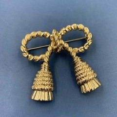Vintage Gold Pearl Baroque Star Moon Ginkgo Brooch Pin Woman Party Accessories