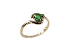 Antique 19thC 1/3ct+ Alexandrite 14kt Ring Genuine Russian Natural Color-Change