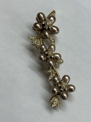 Nolan Miller Vintage Brooch Classic Collection.Gold tone.Swarovski Crystal.