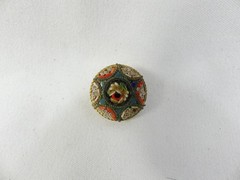 2 Pair Vintage Micro Mosaic Tile Made in Italy Clip on Earrings