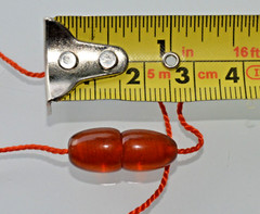 1970 RUSSIAN SOVIET BALTIC AMBER TWIST CLASP NECKLACE 老琥珀 PENDANT SUSPENSION PIN