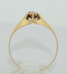 Georgian 14K Rose Cut Diamond Ring
