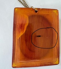 Vinatge Carved Bakelite & Celluloid? Cameo Pendant Necklace