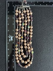 VTG 1950s Japan Triple Strand Faux Pearl and Crystal Necklace – Yasha