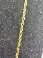 Vintage Sarah Coventry Necklace Chain Yellow Gold Tone Rope 30” Korea