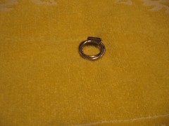 USA seller VT SCARF CLIP TEXTURED RING W GERMAN Scarf Catcher Scarf clip