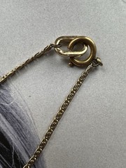 Vintage Double Sided Coro Gold Tone Heraldic Shield Necklace – 18” Chain