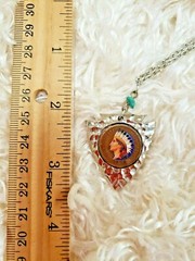 UNITED STATES 1903 Arrowhead Coin Silvertone American Historic 24″ Necklace