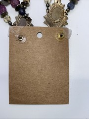Vtg 1980s Pierced Earrings Multi-Color Chandelier Boho Statement Southwestern