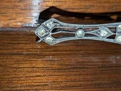 Vintage Lot 4 Sterling Silver Pins 30g Beau, Danescraft, Portugal Topazio EUC