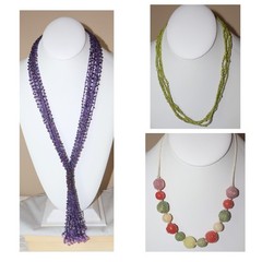 Variety Jewelry 30+ piece Lot, 3+ Lbs, all wearable plus extra pieces for crafts
