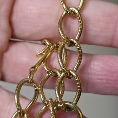 Vintage AVON Necklace Etruscan style Essential Treasures Gold Tone Choker Read