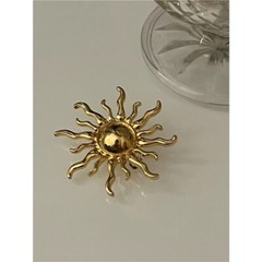 Vintage Enamel Flower Brooch Women Men Jewelry Gift Collar Decor Badge Corsage
