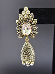 Heidi Daus “MULTI GEMSTONE VINTAGE STYLE EARRINGS”