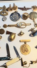 Antique, Vintage Mens Jewelry, Collectibles, Accessories Lot, Over 50 Pieces!