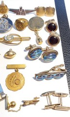 Antique, Vintage Mens Jewelry, Collectibles, Accessories Lot, Over 50 Pieces!