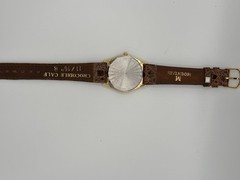 Vintage Caravelle by Bulova Quartz Date Watch Gold Tone New Battery Box Runs