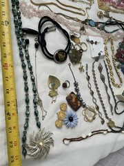 Vintage Jewelry Lot with Various Styles Necklaces/ Earrings/bracelets/ Others